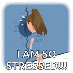 Stressing Bumping Head Onto Wall GIF