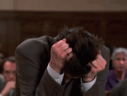 Stressing Jim Carrey In Court GIF