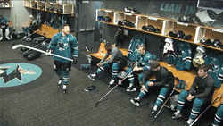 Stretching Knees Hockey  GIF