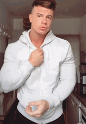 Strip Tease Laurent Hunk GIF