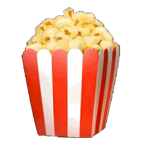 Striped Popcorn Bucket Sticker
