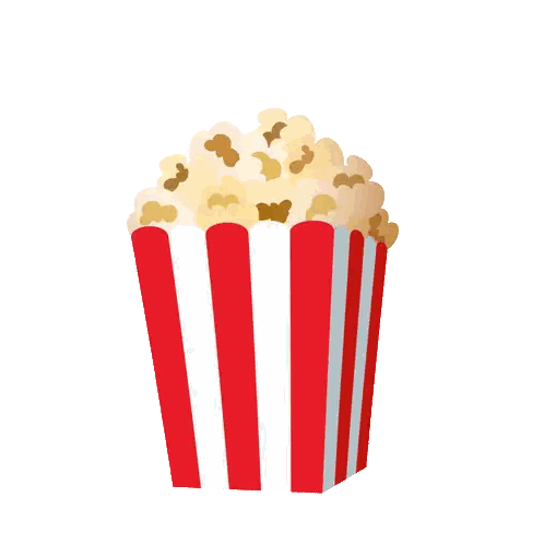 Striped Popcorn Bucket Sticker