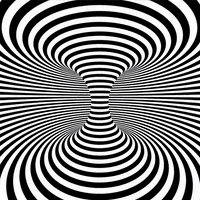 Stripes Spiral Hypnosis Black And White GIF