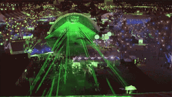 Strobe Light Neon Green Concert Stadium GIF