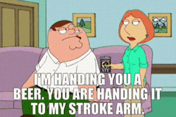 Stroke Arm Family Guy Peter Griffin  GIF