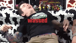 Stroke Cow Chop GTA V Wasted GIF