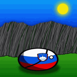 Strolling Slovenia Countryballs GIF