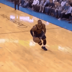 Strong Lebron Missing Dunk GIF