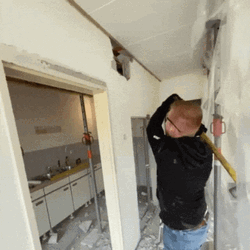 Strong Wall Hammer Time GIF