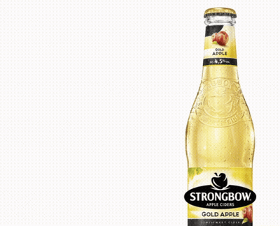 Strongbow Cider Beside Refreshing By Nature Sign GIF
