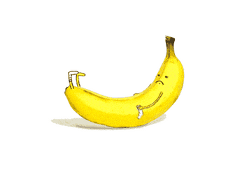 Struggles To Get Up Banana Cat Meme GIF
