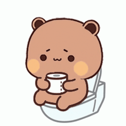 Struggling In The Bathroom GIF