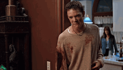Stu Macher Bloody Shirt GIF