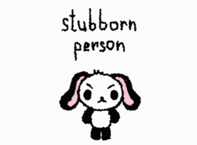 Stubborn Person Black And White Panda Drawing GIF
