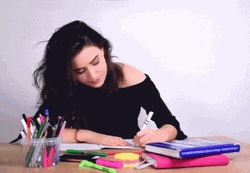 Student Annie Sulc Writing Notes GIF