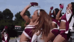 Student Cheerleaders Lively Dancing GIF