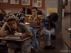 Student Fall Asleep And Fell GIF