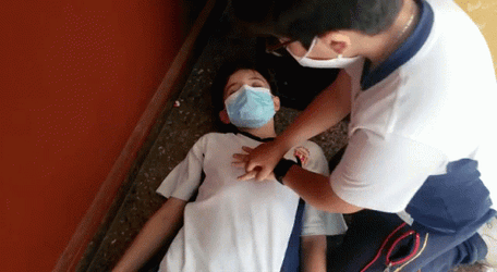 Student Laughing While Given Cpr GIF