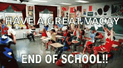 Students Celebrating End of School