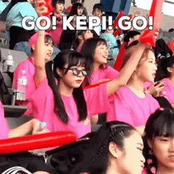 Students Shouting Go Go Go To Support GIF