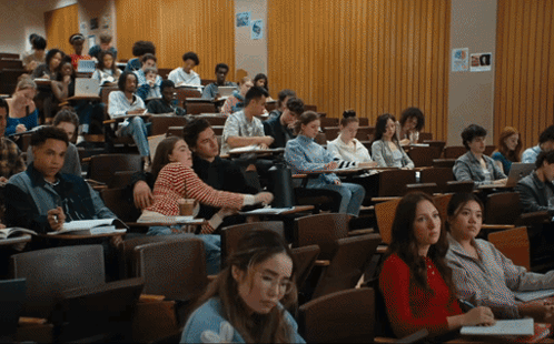 Students Sitting In Lecture Hall GIF