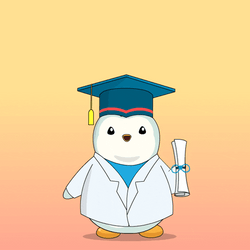 Studies Completed Pudgy Penguin Jumping GIF