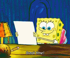 Study Break Time Spongebob GIF