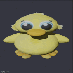 Stuff Toy Duck Spinning  GIF