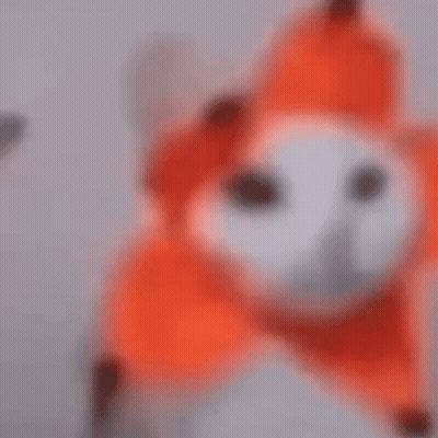 Stuffed Animal Fox With White Face GIF
