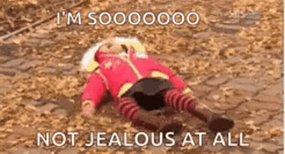Stuffed Animal I'm Sooooooo Not Jealous At All GIF