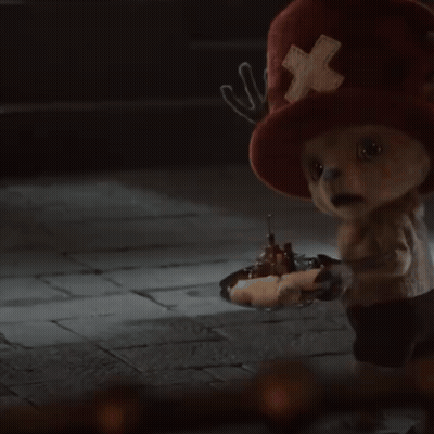 Stuffed Animal In Red Hat And Shorts GIF