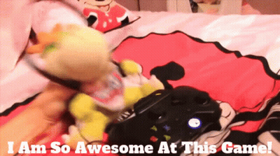Stuffed Animal Laying On Bed 'I Am So Awesome GIF