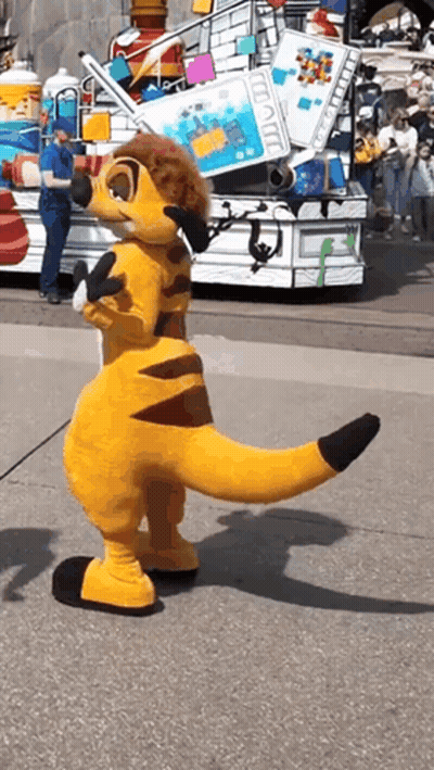Stuffed Animal Lion King Costume GIF