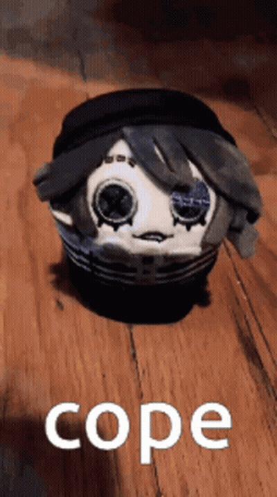 Stuffed Animal Saying Cope GIF