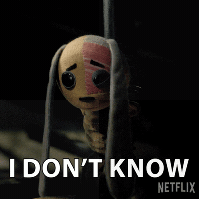 Stuffed Animal Saying I Don't Know GIF