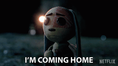 Stuffed Animal Saying Im Coming Home GIF