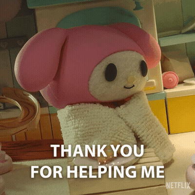 Stuffed Animal Saying Thank You GIF