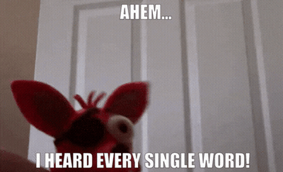 Stuffed Animal Says Ahem I Heard Every Single Word