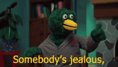 Stuffed Animal Thumbs Up Somebody's Jealous GIF