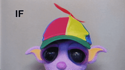 Stuffed Animal Wearing Hat Saying If You Re Bored GIF