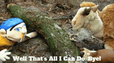 Stuffed Animal Well That's All I Can Do Bye GIF