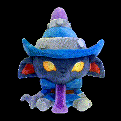 Stuffed Animal With Blue Hat And Purple Hose GIF