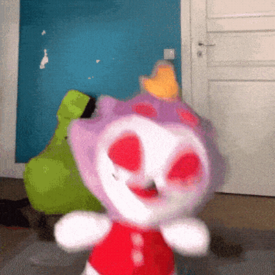 Stuffed Animal With Crown Dancing GIF