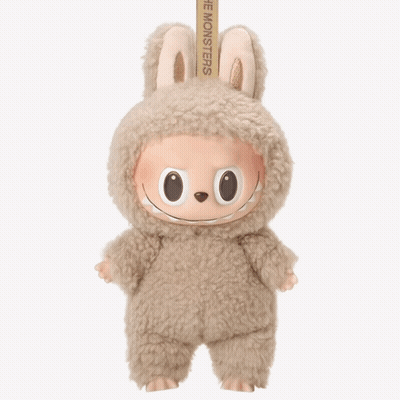 Stuffed Animal With Man's Face Saying Monsters GIF