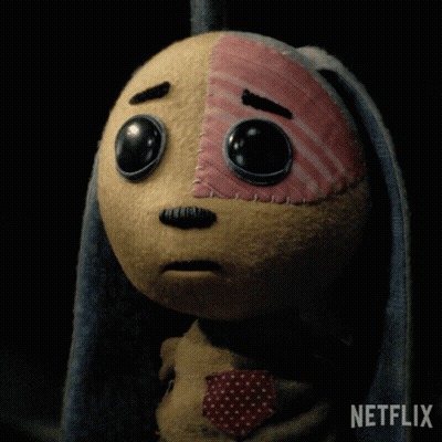 Stuffed Animal With Netflix Logo GIF