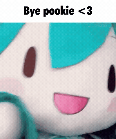 Stuffed Animal With Pink Tongue Bye Pookie GIF
