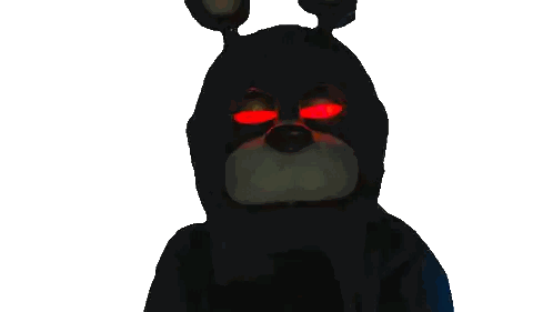 Stuffed Animal With Red Eyes Sticker