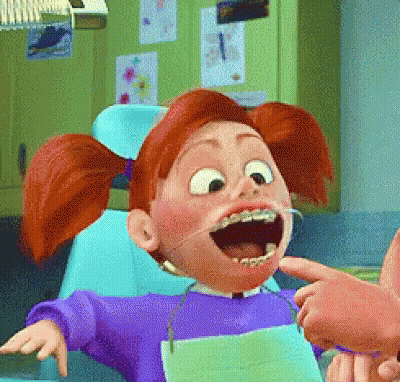 Stuffed Animal With Red Hair And Bow Tie Says See Ya GIF