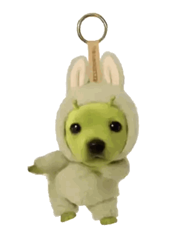 Stuffed Animal With The Monster Tag Sticker