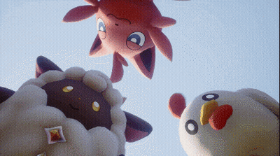 Stuffed Animals Chicken And Sheep GIF